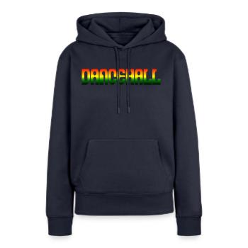 Dancehall - Sweat à capuche Premium bio Femme - bleu marine - Devant - Julia (174cm)