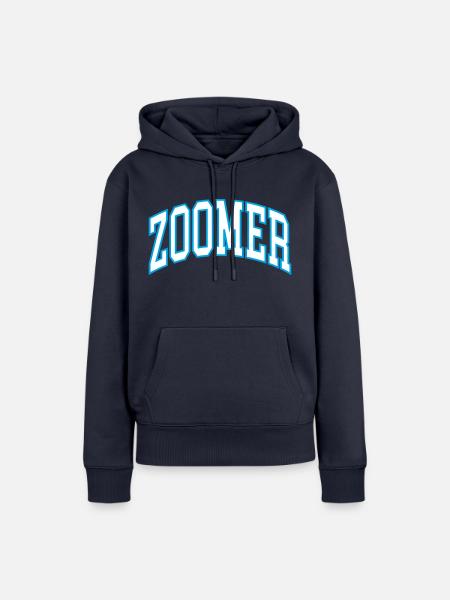 Zoomer - Frauen Premium Bio Hoodie - Navy