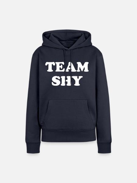 Team Shy - Frauen Premium Bio Hoodie - Navy