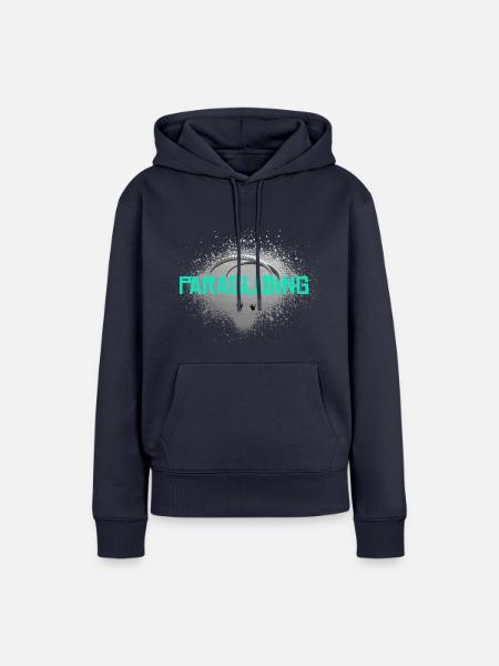Gliding Into Sunset türkis - Frauen Premium Bio Hoodie - Navy