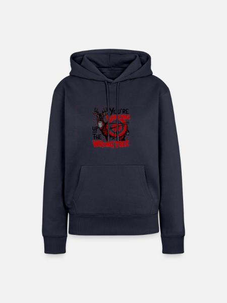 Schlechter Schuss - Frauen Premium Bio Hoodie - Navy