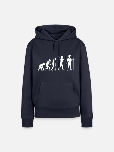 Die Entwicklung des Pfadfindertums - Frauen Premium Bio Hoodie -