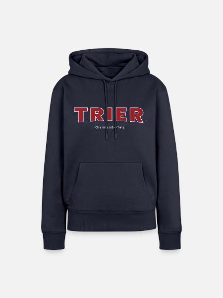 Trier - Frauen Premium Bio Hoodie - Navy