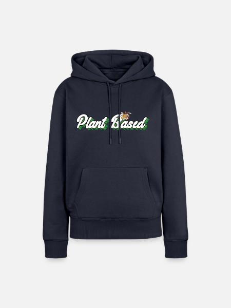 Plant Based Honigbiene - Frauen Premium Bio Hoodie - Navy