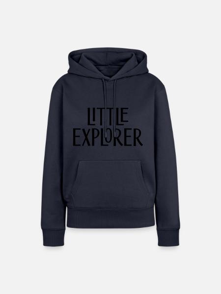 Little explorer - Frauen Premium Bio Hoodie - Navy
