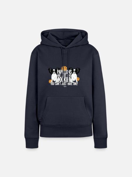 papilloncookie3 - Frauen Premium Bio Hoodie - Navy