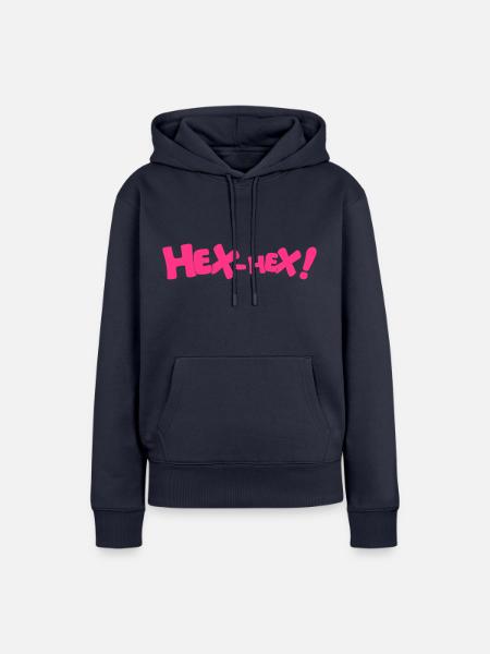 Bibi Blocksberg Hex Hex! Schriftzug pink - Frauen Premium Bio Hoodie - Navy