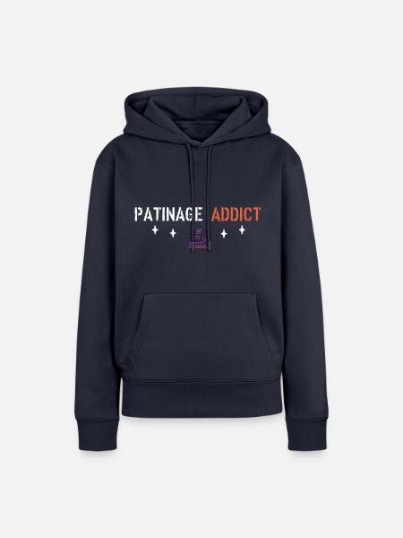 Skate-Süchtiger - Frauen Premium Bio Hoodie - Navy