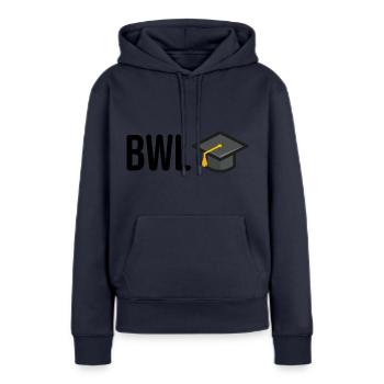 Betriebswirtschaftslehre Studium BWL - Frauen Premium Bio Hoodie - Navy - Vorne - Julia (174cm)