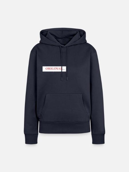 ORIGINELLER STIL - Frauen Premium Bio Hoodie - Navy