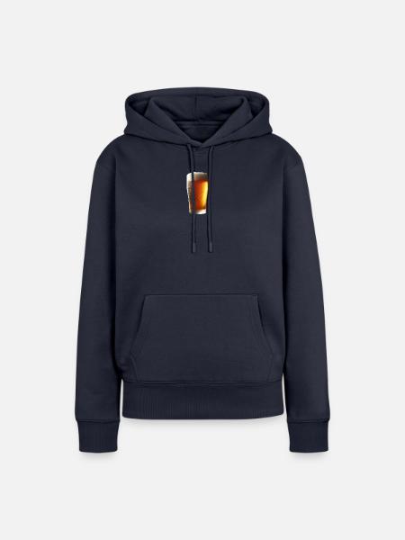Kaltes Bier - Frauen Premium Bio Hoodie - Navy
