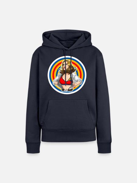 Miracle Mom (nur Logo) - Frauen Premium Bio Hoodie - Navy