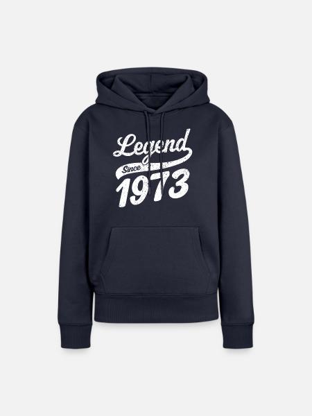 Legend since 1973 - Frauen Premium Bio Hoodie - Navy