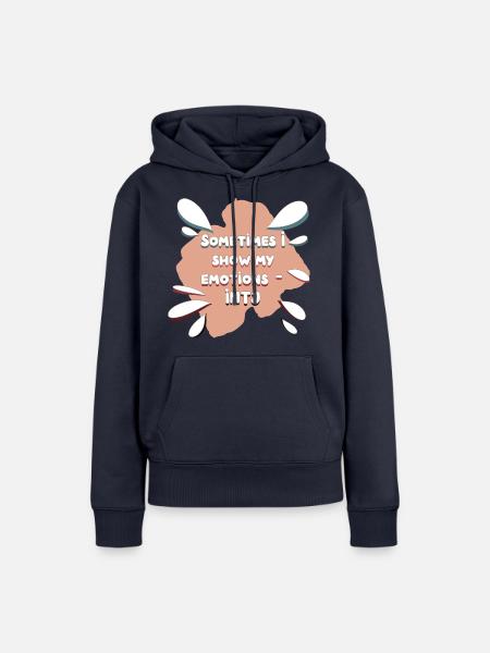 INTJ-Stereotyp-Design-Emotionen - Frauen Premium Bio Hoodie - Navy