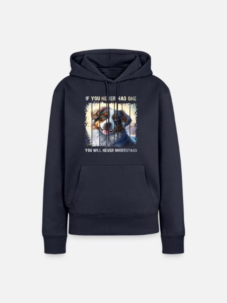 Australischer Schäferhund - Frauen Premium Bio Hoodie - Navy