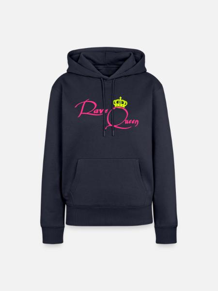 Rave Queen - Frauen Premium Bio Hoodie - Navy