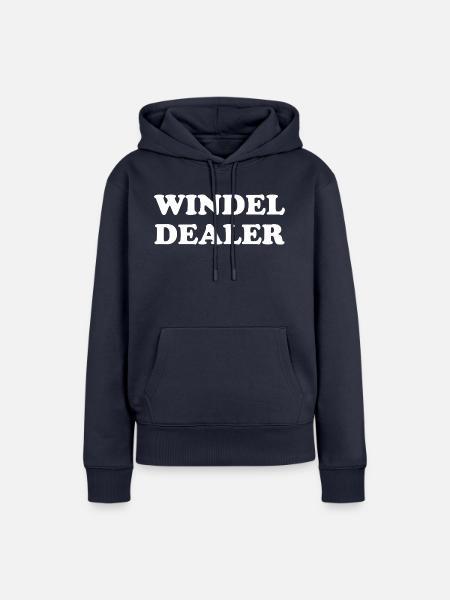Windel Dealer - Frauen Premium Bio Hoodie - Navy