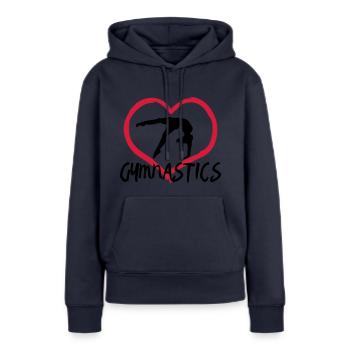 Gymnastics, gymnast, gymnast - Women’s Premium Organic Hoodie - navy - Front - Julia (174cm)