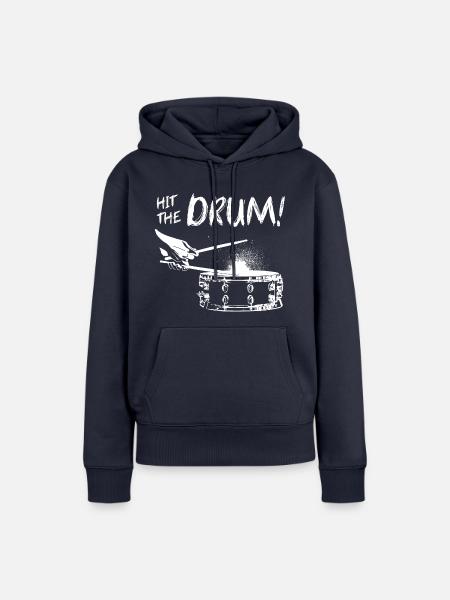HitTheDrum Snare- auf hell - Frauen Premium Bio Hoodie - Navy