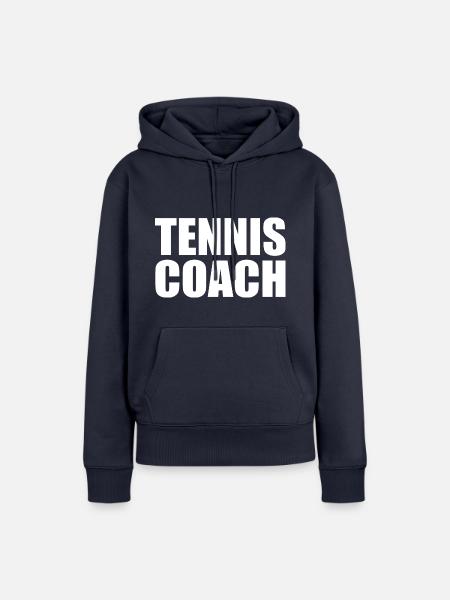 Tennis coach - Frauen Premium Bio Hoodie - Navy