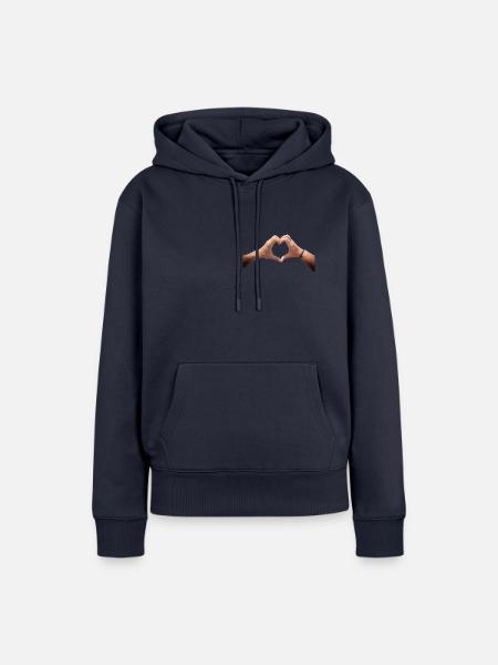 Valentines Day - Frauen Premium Bio Hoodie - Navy