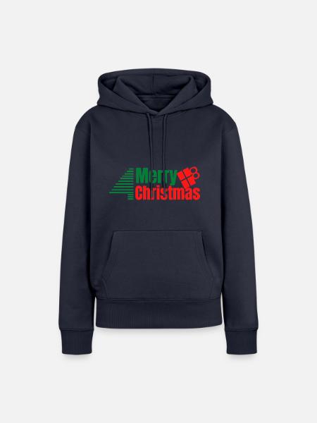 Frohe Weihnachten - Frauen Premium Bio Hoodie - Navy