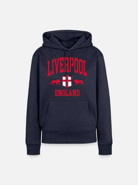 Liverpool - Frauen Premium Bio Hoodie - Navy