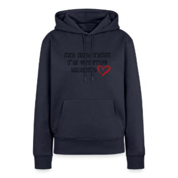 getting married - Women’s Premium Organic Hoodie - navy - Front - Julia (174cm)