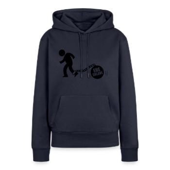 Ehesklave - Frauen Premium Bio Hoodie - Navy - Vorne - Julia (174cm)