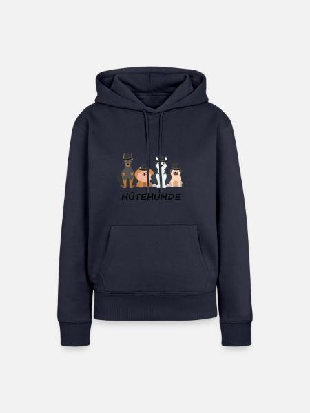 Hütehunde - Frauen Premium Bio Hoodie - Navy