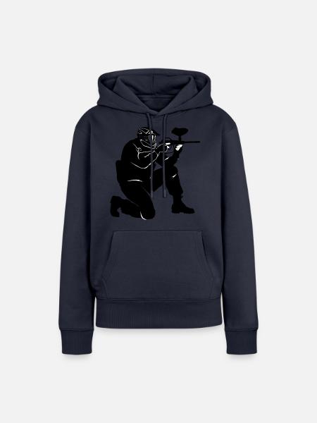 Paintball - Frauen Premium Bio Hoodie - Navy
