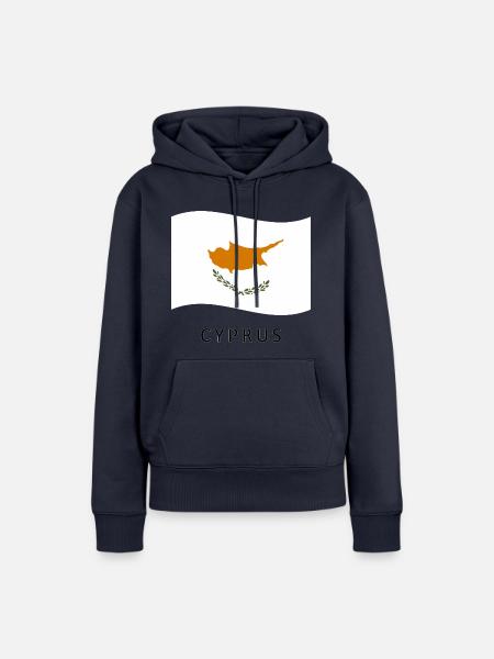 Flagge Zyperns - Frauen Premium Bio Hoodie - Navy
