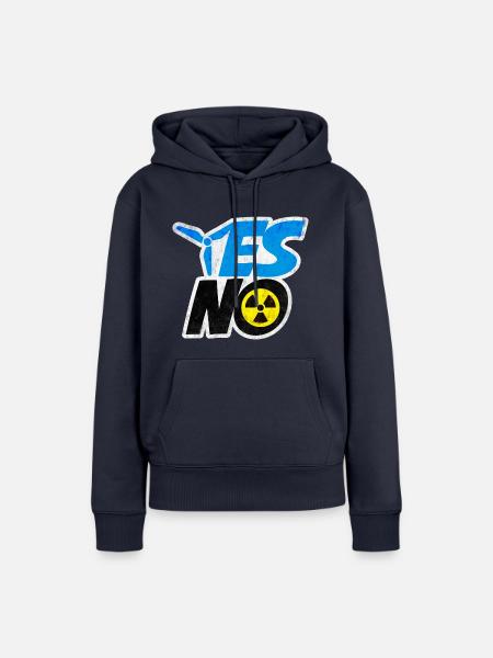 YES Windenergie NO Atomenergie | Umweltschutz - Frauen Premium Bio Hoodie - Navy
