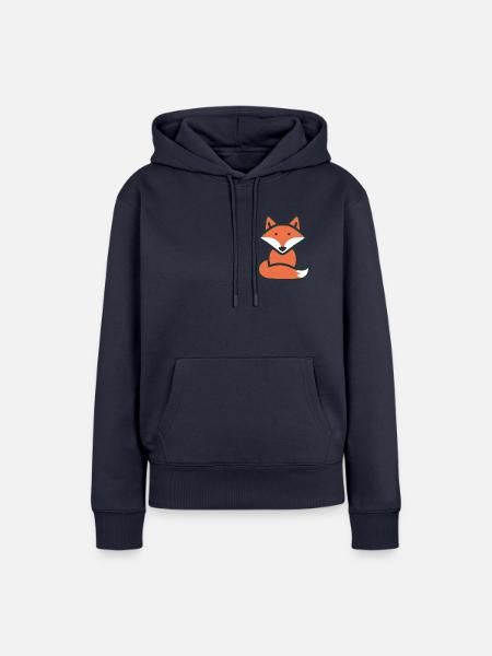 Simplyfox | Reduziertes Fuchsdesign - Frauen Premium Bio Hoodie - Navy