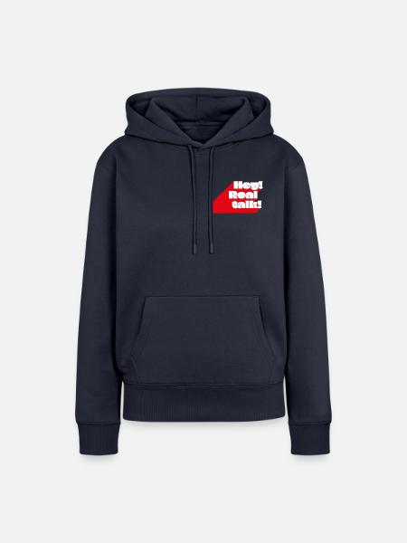 Hey! Realtalk! - Frauen Premium Bio Hoodie - Navy