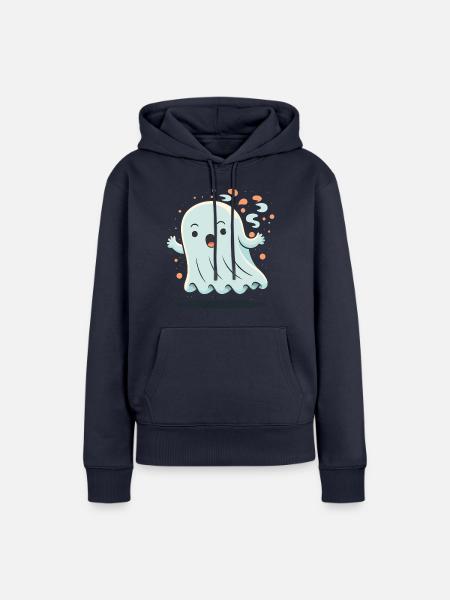 Geschockter Geist - Frauen Premium Bio Hoodie - Navy