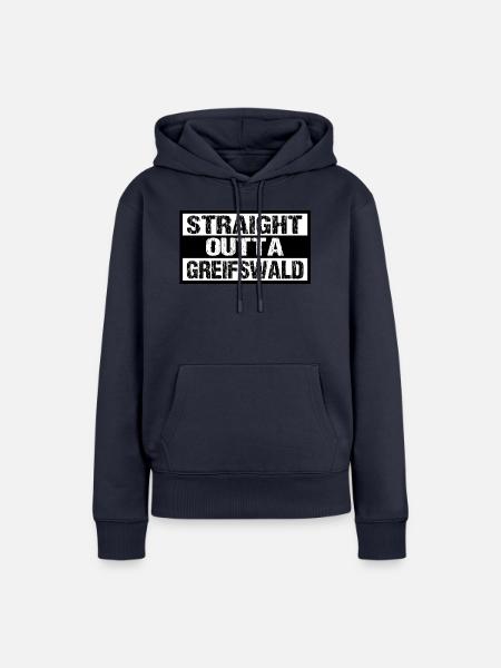 Greifswald - Frauen Premium Bio Hoodie - Navy