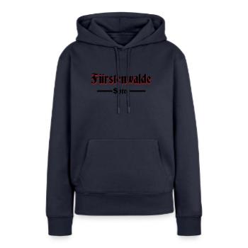 Fürstenwalde Spree - Frauen Premium Bio Hoodie - Navy - Vorne - Julia (174cm)