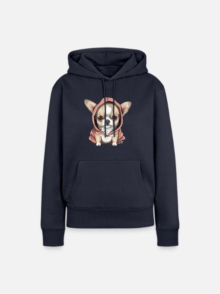 Chihuahua - Frauen Premium Bio Hoodie - Navy
