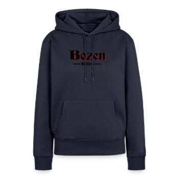 Bozen Südtirol - Frauen Premium Bio Hoodie - Navy - Vorne - Julia (174cm)
