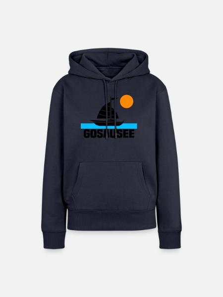 Gosausee - Frauen Premium Bio Hoodie - Navy