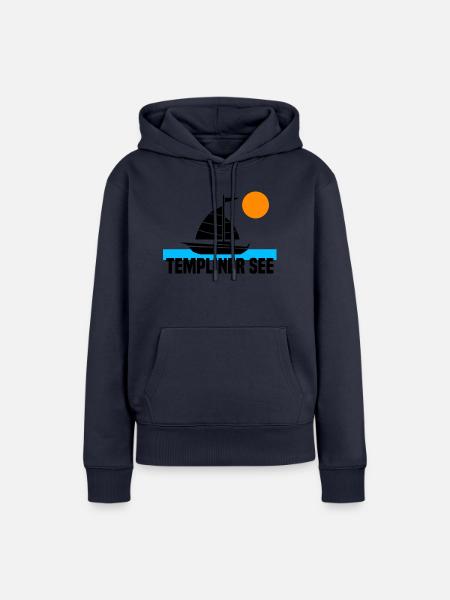 Templiner See - Frauen Premium Bio Hoodie - Navy