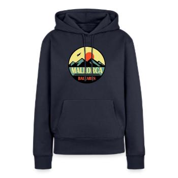 Mallorca Baleares - Frauen Premium Bio Hoodie - Navy - Vorne - Julia (174cm)