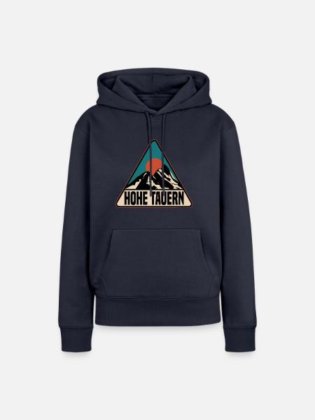 Hohe Tauern - Frauen Premium Bio Hoodie - Navy