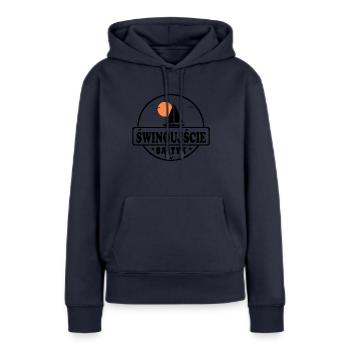 Swinemünde polnisch - Frauen Premium Bio Hoodie - Navy - Vorne - Julia (174cm)