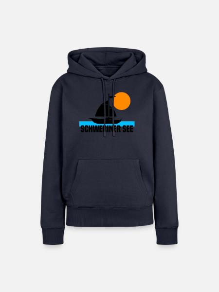 Schweriner See - Frauen Premium Bio Hoodie - Navy