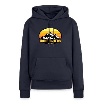 Hohe Tauern Österreich - Frauen Premium Bio Hoodie - Navy - Vorne - Julia (174cm)