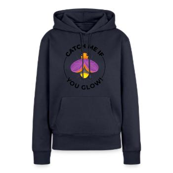 Lucioles Firefly Lightning Bug Insect Collector - Sweat à capuche Premium bio Femme - bleu marine - Devant - Julia (174cm)
