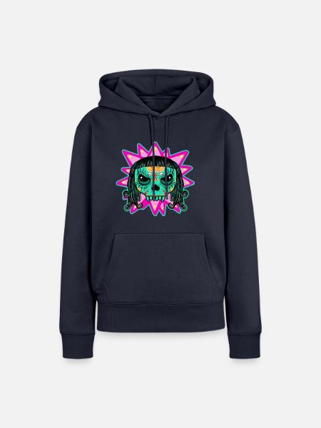 Vampir - Frauen Premium Bio Hoodie - Navy