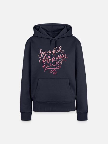 Prinzessin - Frauen Premium Bio Hoodie - Navy